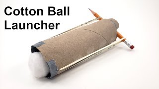 Cotton Ball Launcher  Fun STEM Activity [upl. by Wilton]