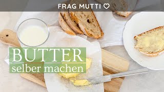 Butter selber machen 🧈💕 aus nur 1 Zutat [upl. by Tnilc]