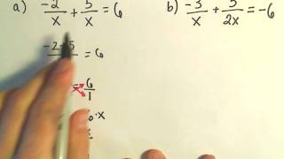 Solving a Basic Rational Equation  Ex 1 [upl. by Penelopa]