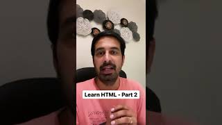 How to Start Learning HTML Part 2 Hindi shorts [upl. by Cestar]