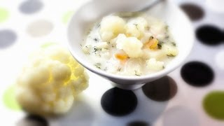 Cauliflower Soup  Zupa Kalafiorowa  Recipe 133 [upl. by Jayson]