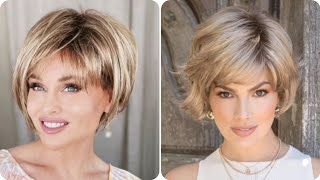 50 Short Haircuts amp Hairstyles for Women with Thin Hair of 2024  Hair Design Ideas [upl. by Nagek]