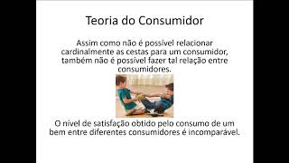 Microeconomia 014 Teoria do Consumidor Utilidade Total e Marginal [upl. by Heddie794]