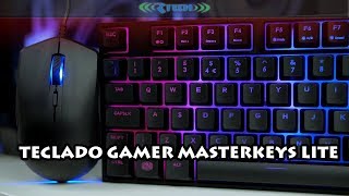 MasterKeys Lite L RGB Cooler Master Unboxing Review Funciones y más [upl. by Asyen784]