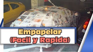 Como empapelar un auto para pintar como enmascarar [upl. by Tymothy]