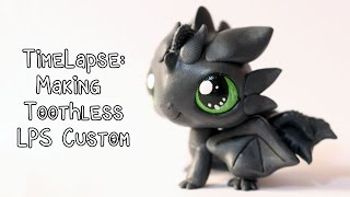 Timelapse Making Toothless LPS Custom [upl. by Gomar]