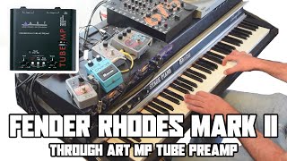 Fender Rhodes Mark II demo through ART MP Tube Preamp [upl. by Zachariah]