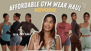 SAVANA Gym Wear Haul  Independence Day SALE UP TO 70  OFF ✨❤️  Savana Gym Shorts Leggings [upl. by Thurlow]