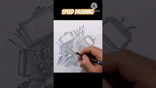 Upgraded Titan TV Man  Speed drawing skibiditoilet howtodraw titantvman [upl. by Akinor]