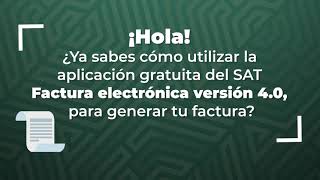 Genera tu factura 40 en el Portal del SAT [upl. by Yorgos]