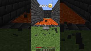 Deluding Traps at different Ages meme shorts minecraft [upl. by Yancey978]