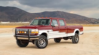 Light Video 1993 Ford F350 XLT Crew Cab 75L 4×4 [upl. by Hibbitts]