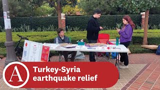 Turkish student groups hold donation drive for earthquake victims  ATVN Mon Feb 13 2023 [upl. by Lanam]