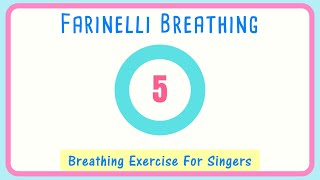 😮‍💨Farinelli Breathing Exercise for Singers  Breath Control 10 seconds [upl. by Aikin]