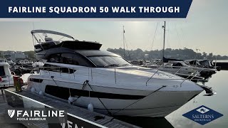 Fairline Squadron 50 Walk Through [upl. by Notneuq244]