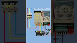 vfd connection diagram with motor ⚠️⚡vfd motor [upl. by Einnus]