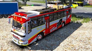 PLA Travels private Bus driving on jateng map Ets2 Namma area bus mod [upl. by Banky]