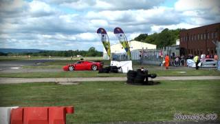 Supercars Accelerating onto track at Dads Day Out  Enzo F40 Zonda Atom Scuderia R8 [upl. by Declan]