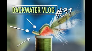 Gurgler Fly Pattern NEW Material BACKWATER VLOG 31 [upl. by Ohcirej]