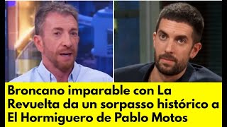 Broncano imparable con La Revuelta da un sorpasso histórico a El Hormiguero de Pablo Motos [upl. by Estele]