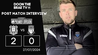 Post Match Interview  Auchinleck Talbot 27072024 [upl. by Aihsened]