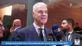 Inaugurazione Fiera del Tartufo Bianco dAlba 2024  Con il Ministro Paolo Zangrillo [upl. by Azarcon]