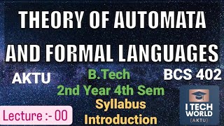 Theory of Automata and Formal Languages  TAFL L0 BCS402 Introduction BTech AKTU 2nd Year CSIT [upl. by Christean464]