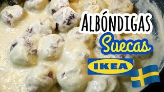 ALBONDIGAS SUECAS como las de IKEA [upl. by Harras]