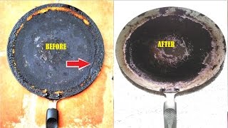 Tip Cleaning Oil Layer formed Dosa Pan  How to clean dosa PanTawaHow to clean nonstick dosa pan [upl. by Ellednahc]