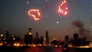 Navy Pier 4th of July 2012 Fireworks  Chicago [upl. by Llertal]