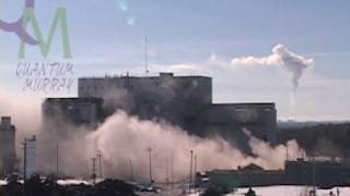 Smoke Stack Demolition and Destruction  Wabamun [upl. by Yrram610]