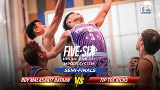 1st to 3rd Period BGY MALASAKIT BATAAN vs TIP TOE KICKS [upl. by Artenehs]