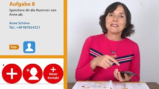 Neue Telefonnummern speichern Smartphone Training für Seniorinnen Teil 8 [upl. by Manuel]