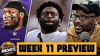 Pittsburgh Steelers Vs Baltimore Ravens Week 11 Game Preview [upl. by Leirum]