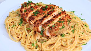 CREAMY CAJUN CHICKEN PASTA RECIPE [upl. by Serdna]