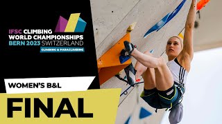 Womens Boulder amp Lead final  Bern 2023 [upl. by Rory452]