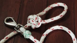 Make A Dog Leash Out Of Rope  Step By Step How To [upl. by Norman]