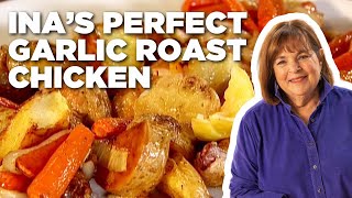 Ina Gartens Perfect Garlic Roast Chicken  Barefoot Contessa  Food Network [upl. by Rizan]