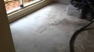 Glue Removal and Concrete Grinding [upl. by Nocaj101]