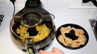 Tefal Actifry 2 in 1 frying chips and chicken [upl. by Shulman]