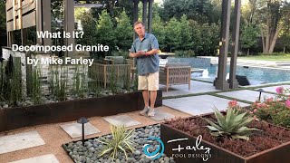 What Is It  Decomposed Granite used by Pools by Mike Farley [upl. by Ainafetse]