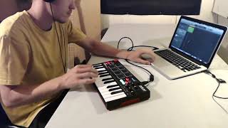 Looping with AKAI MPK Mini Play GarageBand [upl. by Llevram]