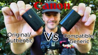 Is there a difference  Canon Camera Batteries  Original Vs Compatible Worth the risk [upl. by Ainet]