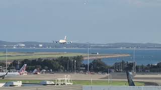 Emirates A380 landing at Sydney Airport [upl. by Uehttam189]