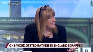 Oneword Ofsted ratings in England scrapped BBC Politics Live 02092024 [upl. by Ennaej354]