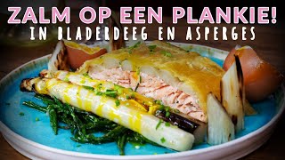 ZALM roken op een cederhouten plank op de Kamado BBQ Warm roken [upl. by Eelidnarb106]