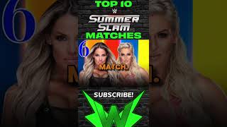 Top 10 WWE SUMMER SLAM matches wwe summerslam top10 [upl. by Adnohral]