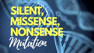 SILENT MISSENSE NONSENSE MUTATION [upl. by Lillith]