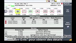 Comment afficher les résultats de test OTDR en vue simplifiée SLM [upl. by Iveksarap]