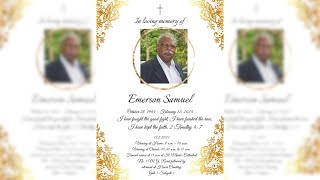 Funeral Service of Mr Emerson Samuel  St Marks Cathedral Bangalore  13th Feb 2024 [upl. by Raddy]